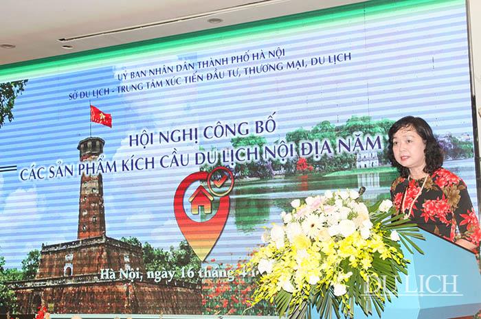 Phó Tổng cục trưởng TCDL Nguyễn Thị Thanh Hương phát biểu tại Hội nghị